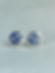 Blue and white Willow Pattern, Churchill vintage china  stud earrings