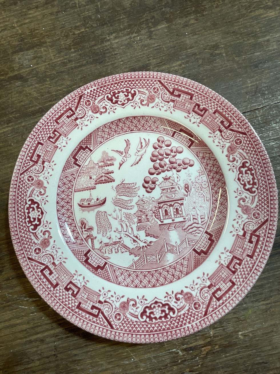 Thumbnail: plate with Rose Willow pattern