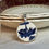 Thumbnail: Churchill 'Blue and white Willow boat' round vintage china pendant