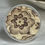 Thumbnail: Brown floral transferware, medium round vintage china ring