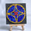 Thumbnail: Blue and gold Byzantine mosaic, miniature desk size