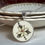 Thumbnail: Salisbury Bone China 'Flannel flowers' round pendant with white flower