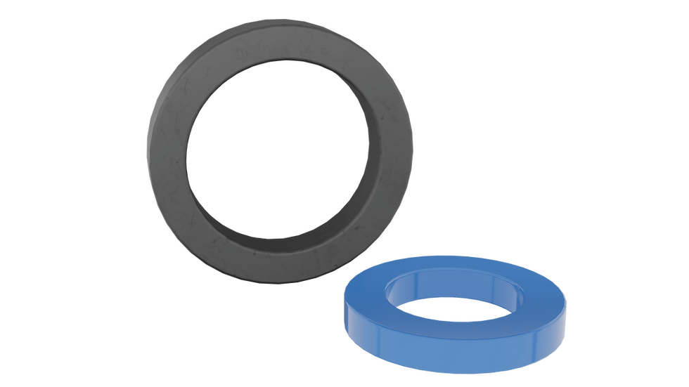 Coated and uncoated ferrite toroids