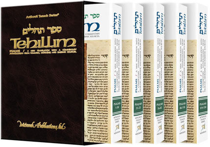 Tehillim Psalms - 5 Volume Slipcased Personal Size Set
