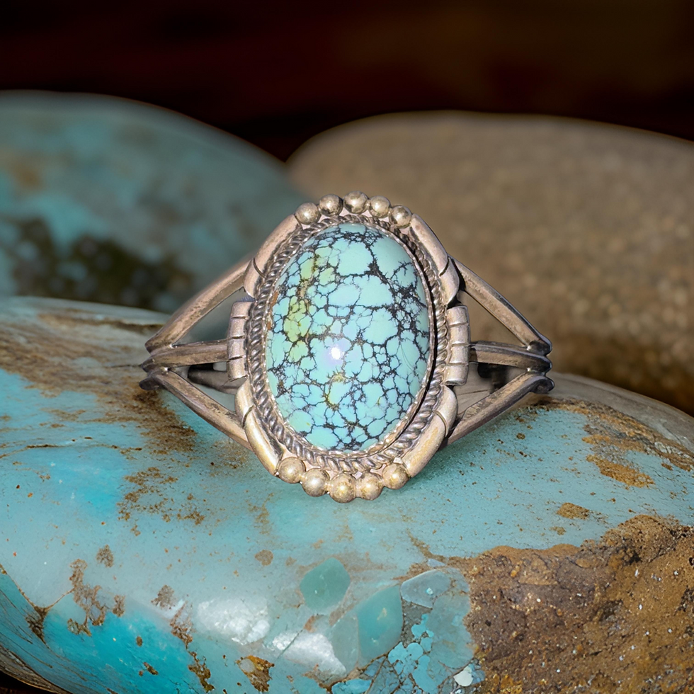 large turquoise bracelet