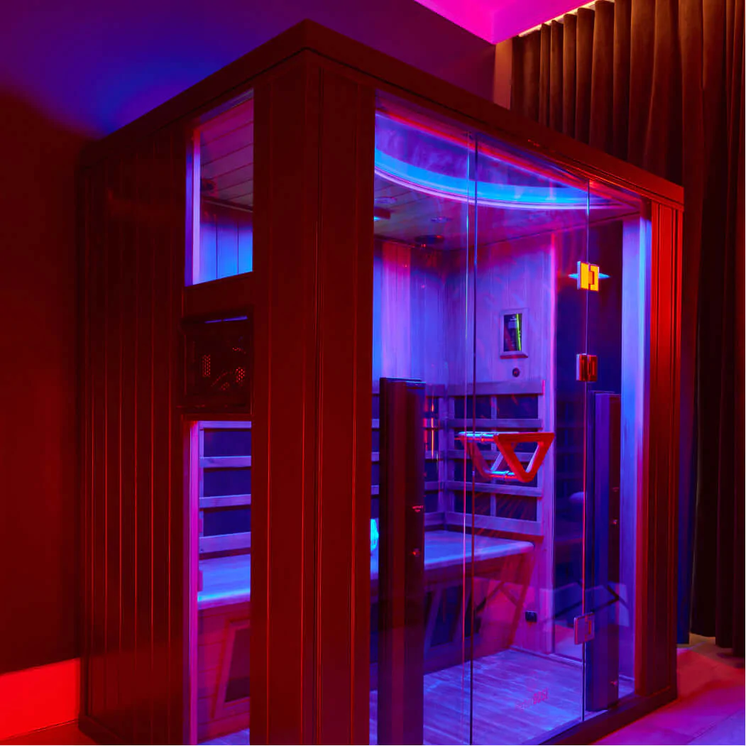 infrared sauna, sauna, red light
