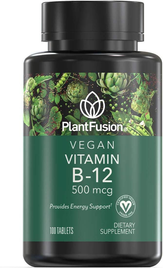 PlantFusion Vegan Vitamin B12 for Women and Men 500mcg