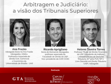 Fenelon Barretto Rost sedia encontro "Arbitragem e Judiciário: a visão dos Tribunais Superiores"