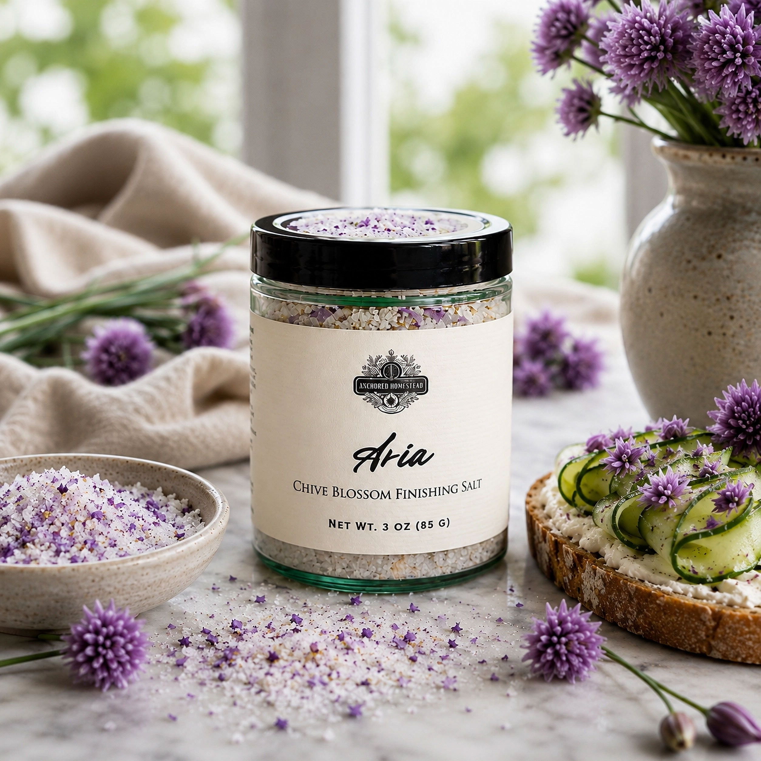 Aria™ Chive Blossom Finishing Salt