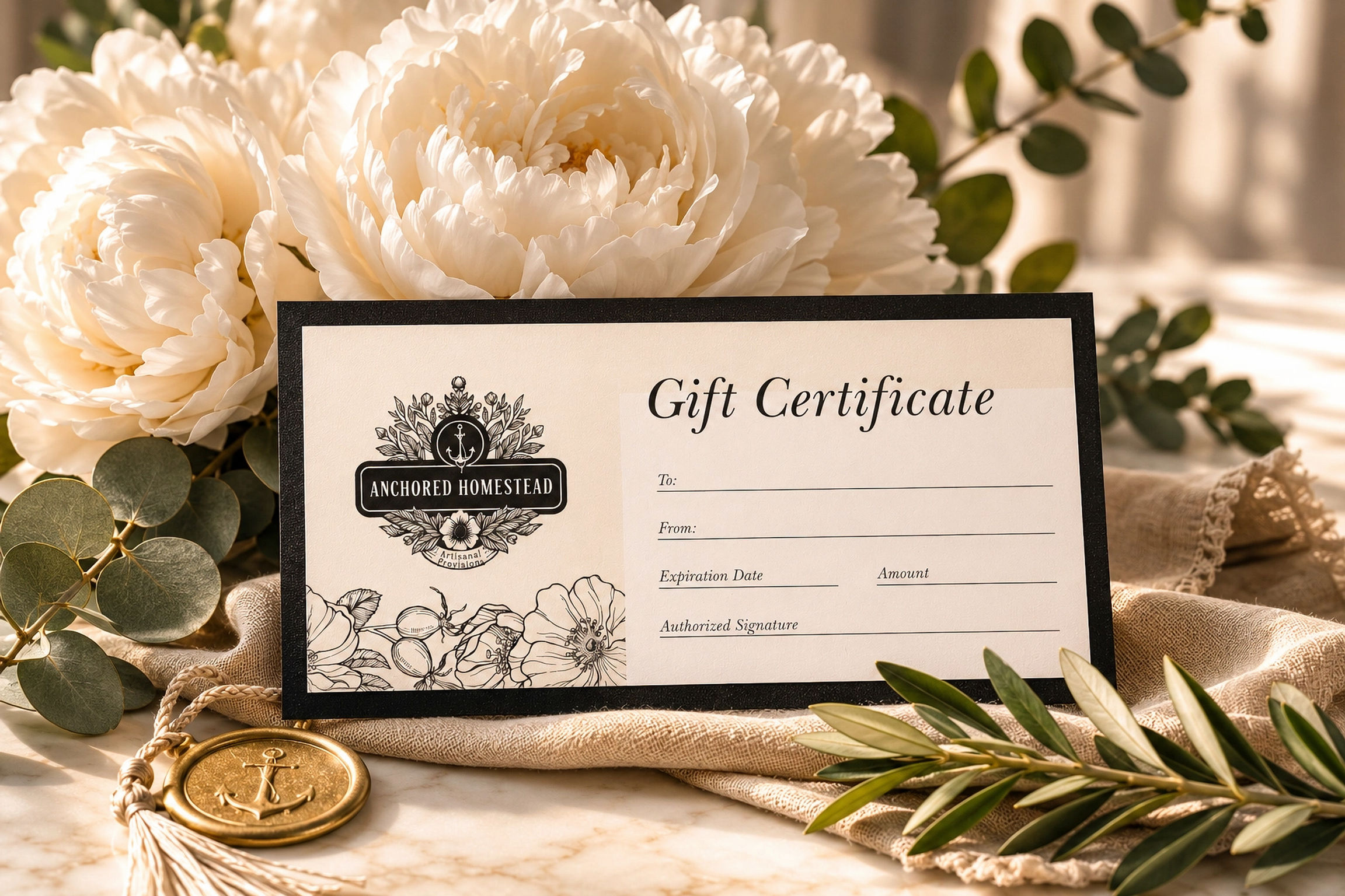 Anchored Homestead Gift Certificate