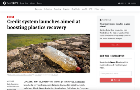 Credit system launches aimed at boosting plastics recovery