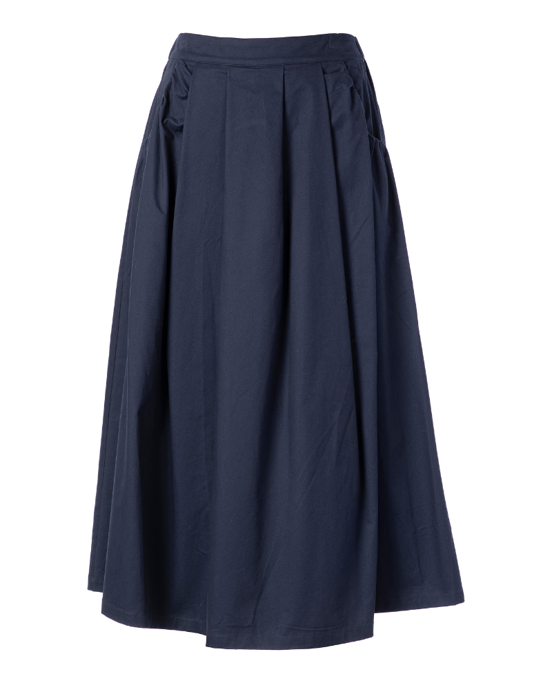 JC Sophie Provence Midnight Blue Cotton Skirt