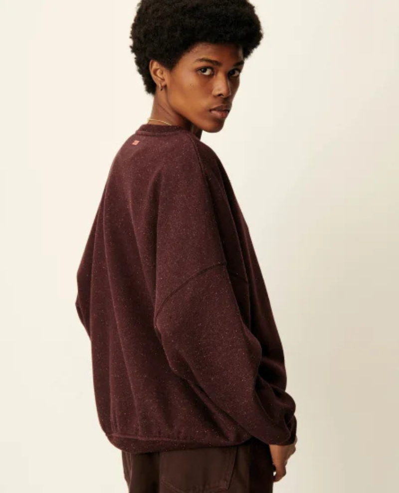 Sessun Chebbi Ganache Burgundy Sweatshirt