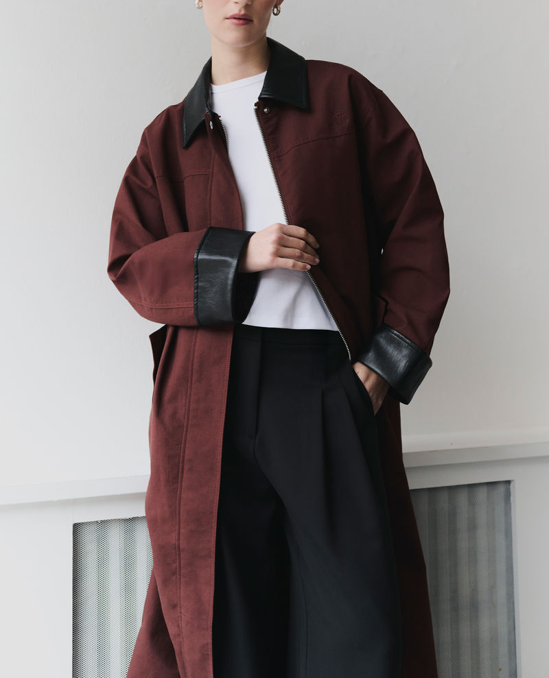 Levete Room Silvia Burgundy Trench Coat