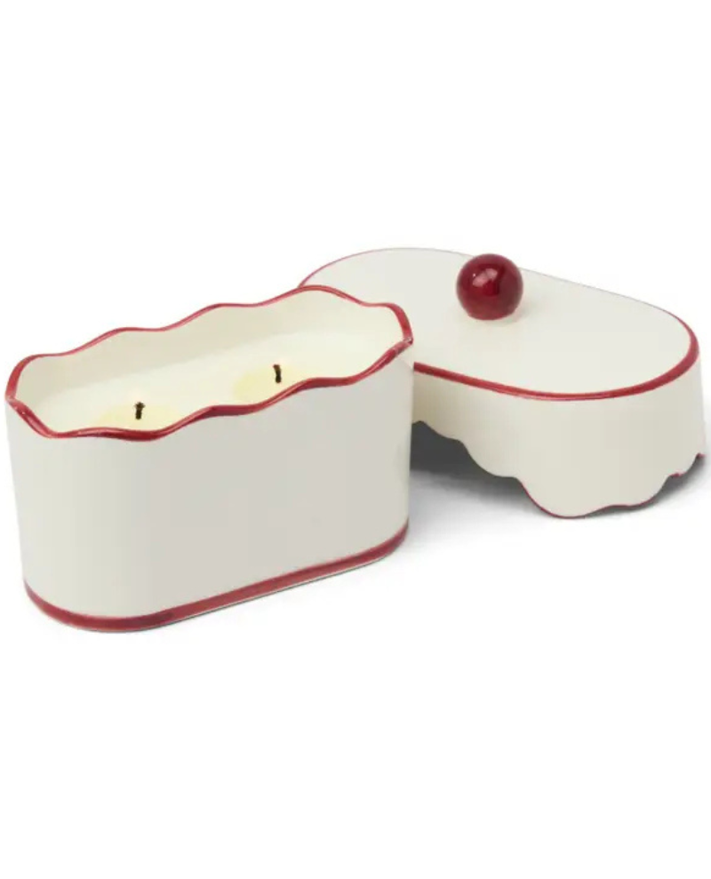 Paddywax Cherie Red Candle - French Linen & Orris