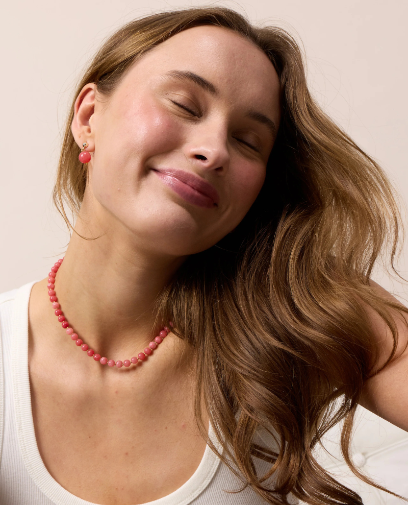 Soi Copenhagen Hailey Redstone Quartz Necklace