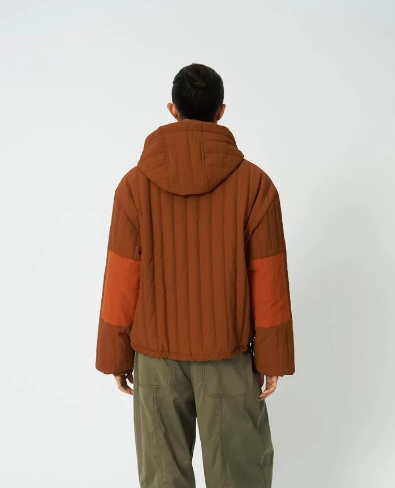 Stella Nova Brown/Orange Quilted Jacket
