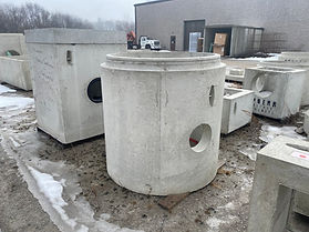 custom 48 inch diameter precast concrete manhole for storm and sanitary systems in Ohio
