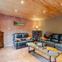 Coin salon du gîte Le Vivier à Vielsalm