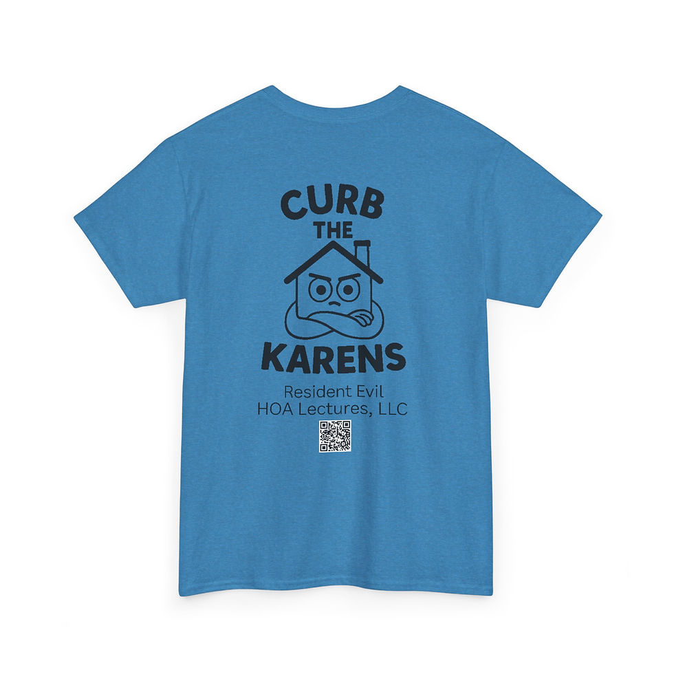 Thumbnail: Back Print Advocacy Tshirt - Angry House, Curb the Karens