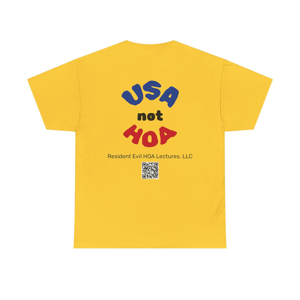Thumbnail: Back Print Advocacy Tshirt - USA not HOA