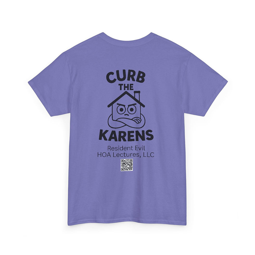 Thumbnail: Back Print Advocacy Tshirt - Angry House, Curb the Karens