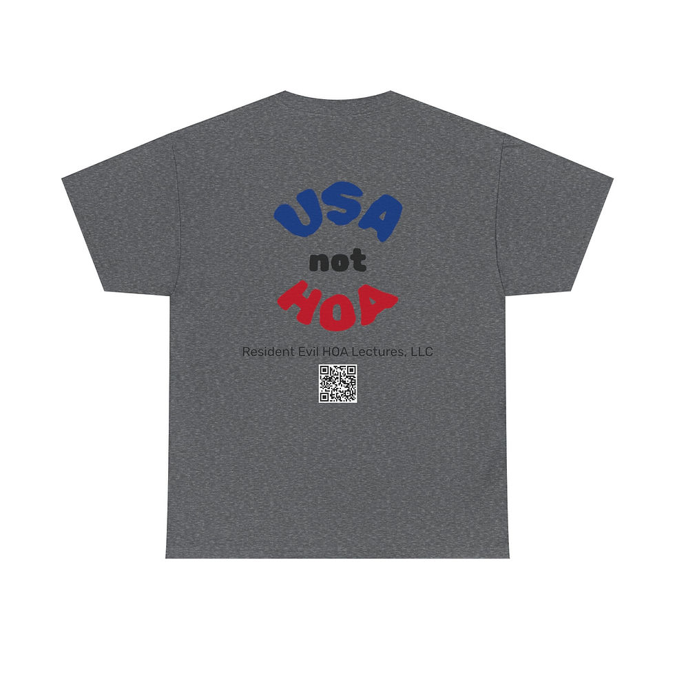 Thumbnail: Back Print Advocacy Tshirt - USA not HOA