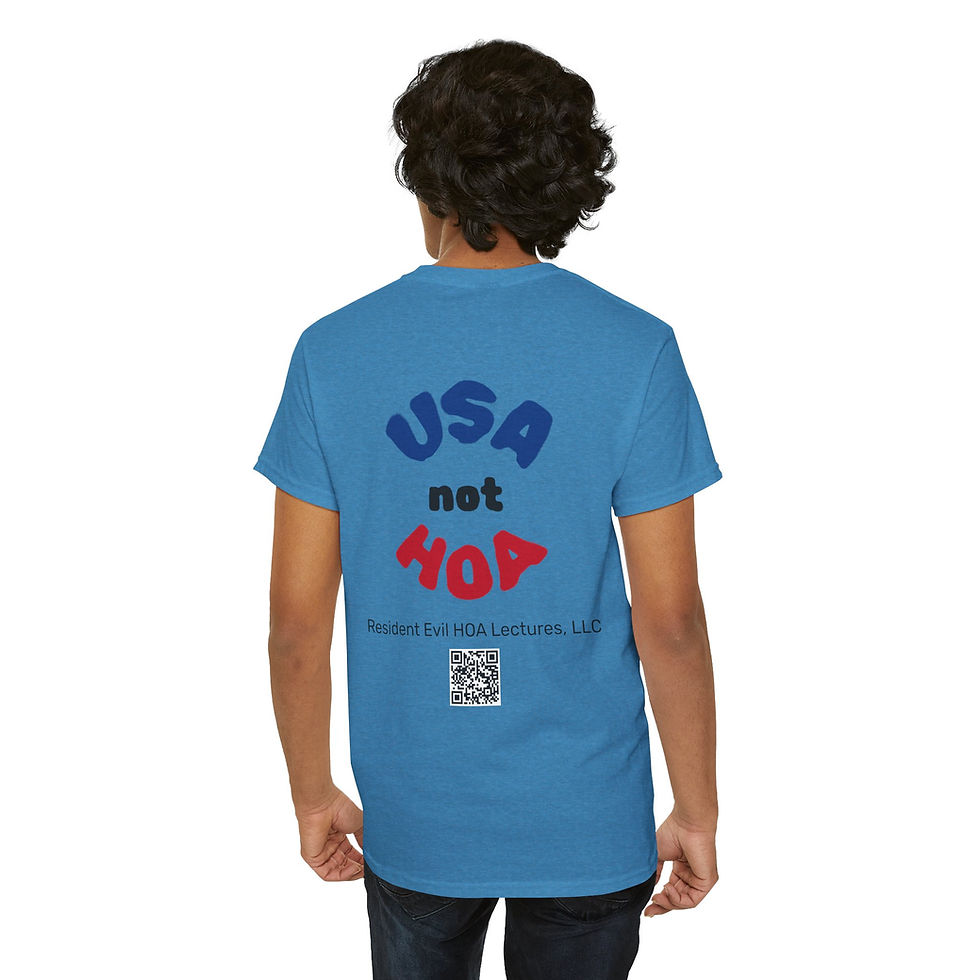 Thumbnail: Back Print Advocacy Tshirt - USA not HOA