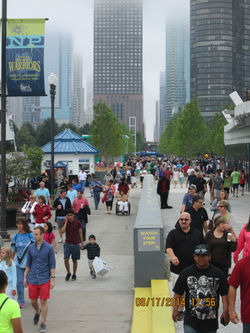 Crowd at Navy Pier