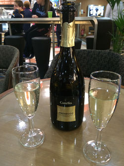 Champagne on the 8 hour ferry