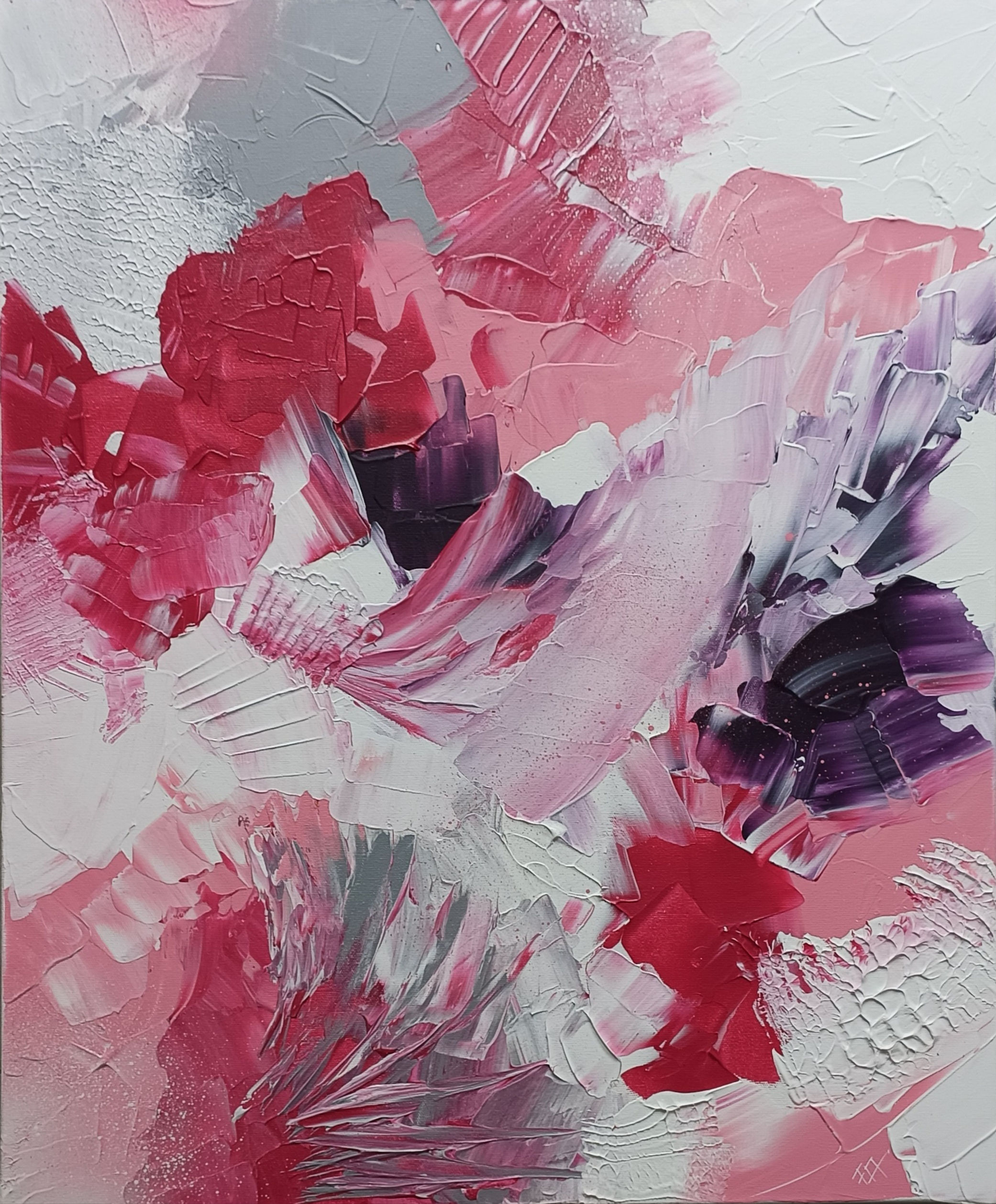 Fleurs de pastels 60x73