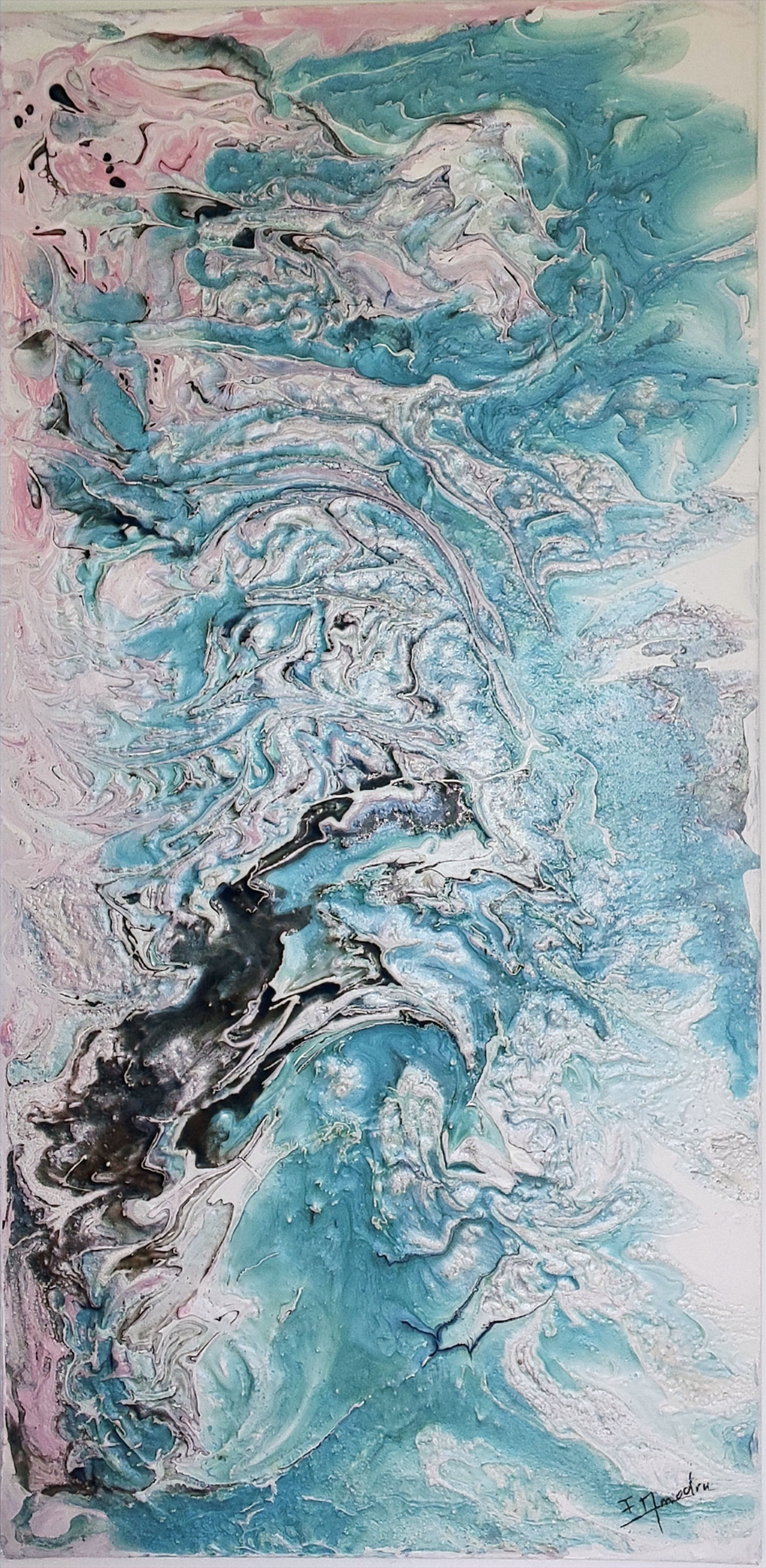 L'océan bouillonnant 40x80