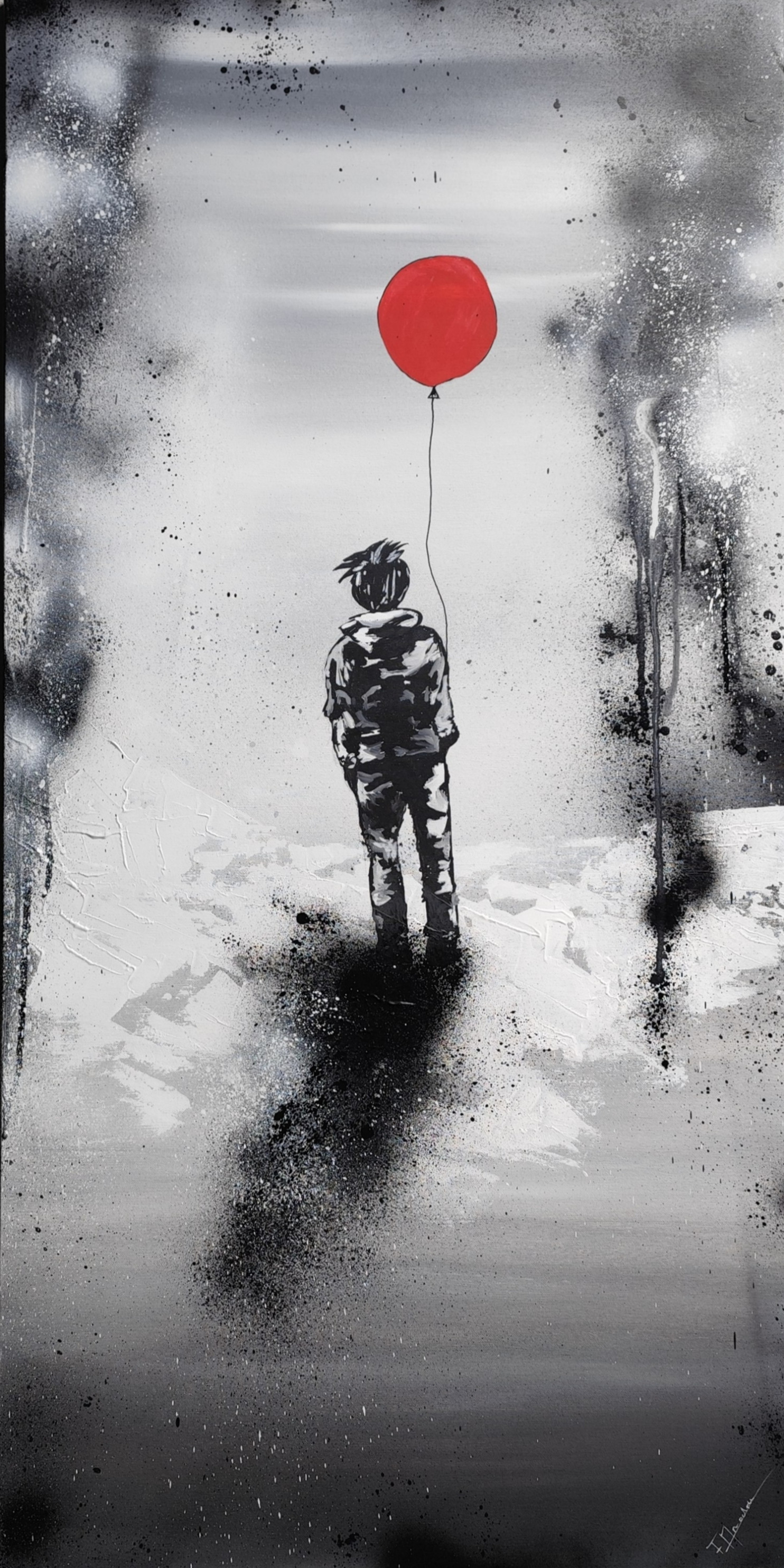Entre l'ombre et l'espoir 120x60