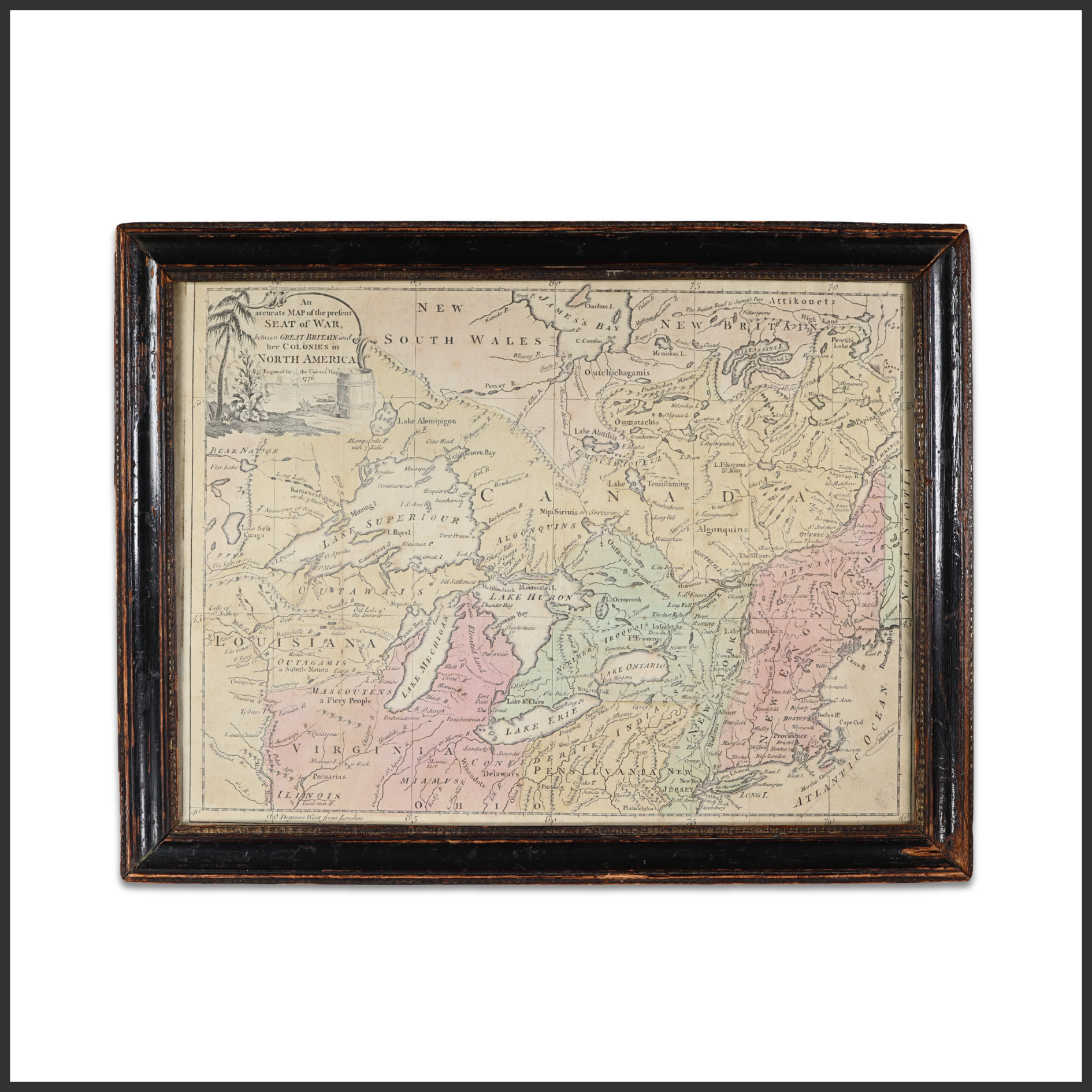 “Present Seat of War” — Revolutionary War Map