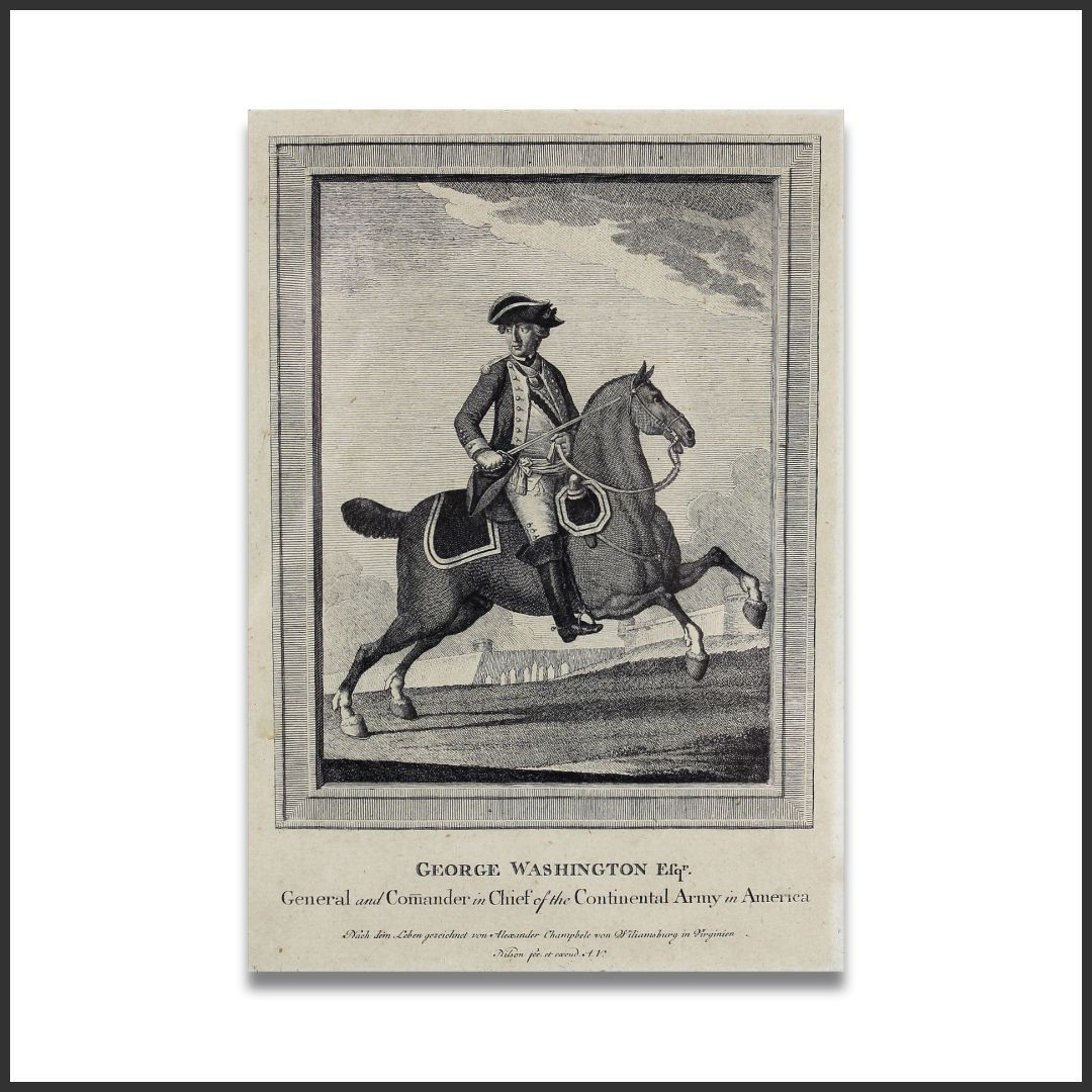 1775-1785 George Washington Engraving