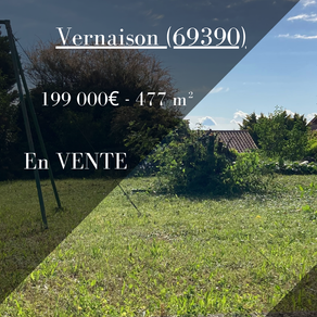 Terrain de 477 m² à Vernaison (69390)