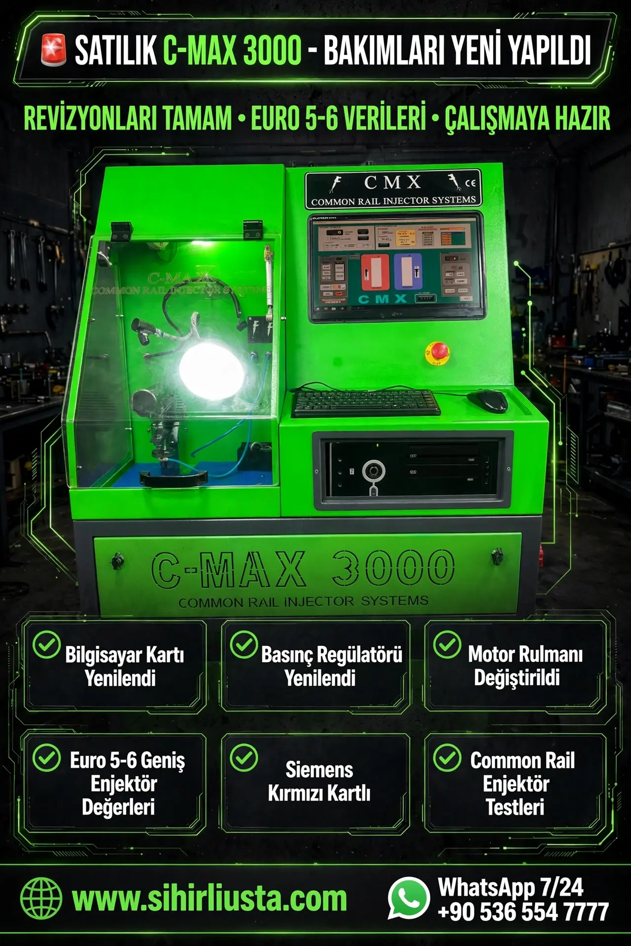 CMAX 3000 – BAKIMLARI YENİ YAPILDI