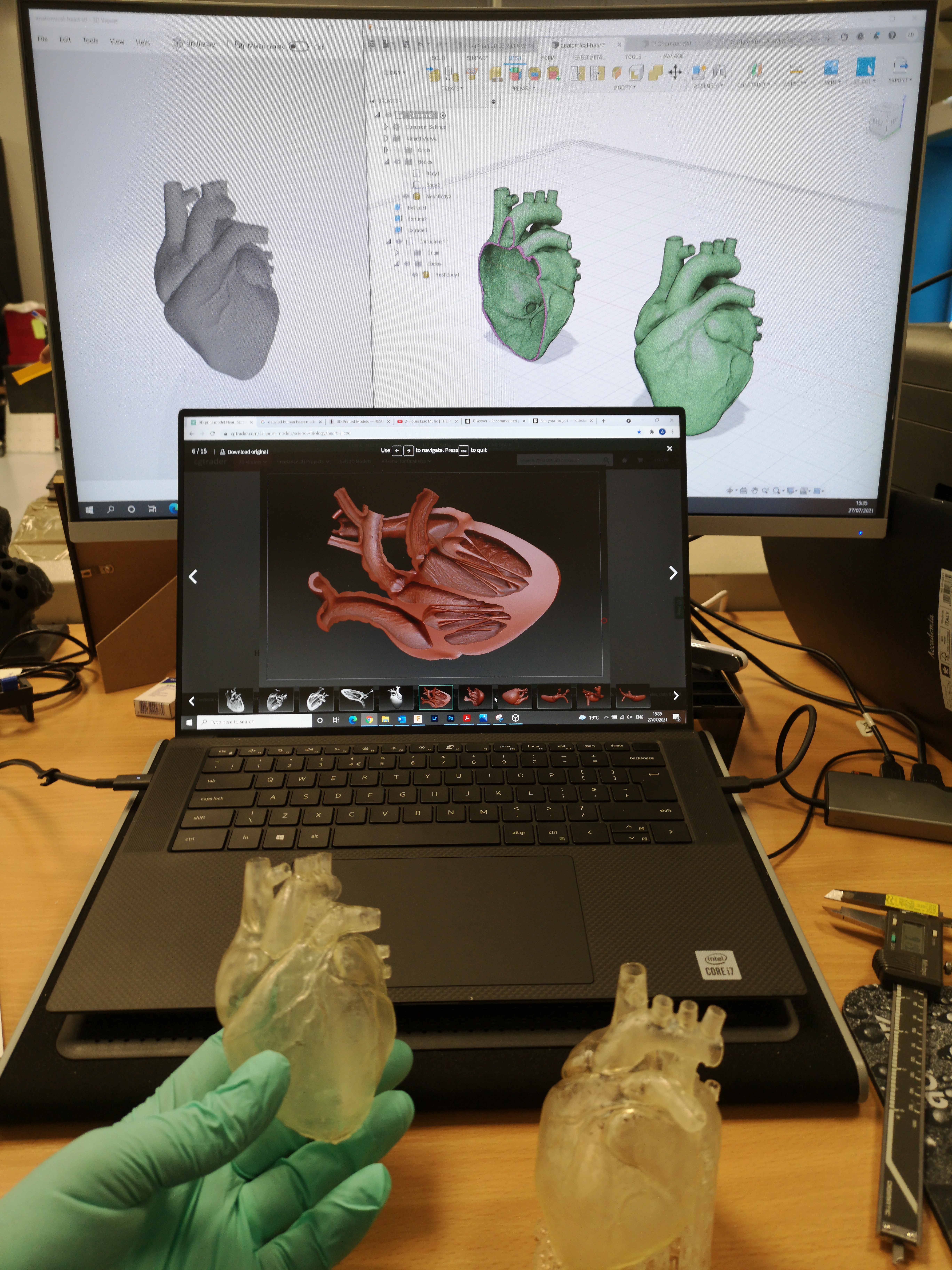 3d printed heart