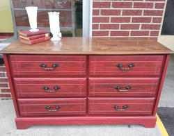 Red Painted Dresser