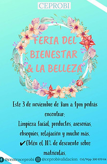Feria del bienestar y la belleza