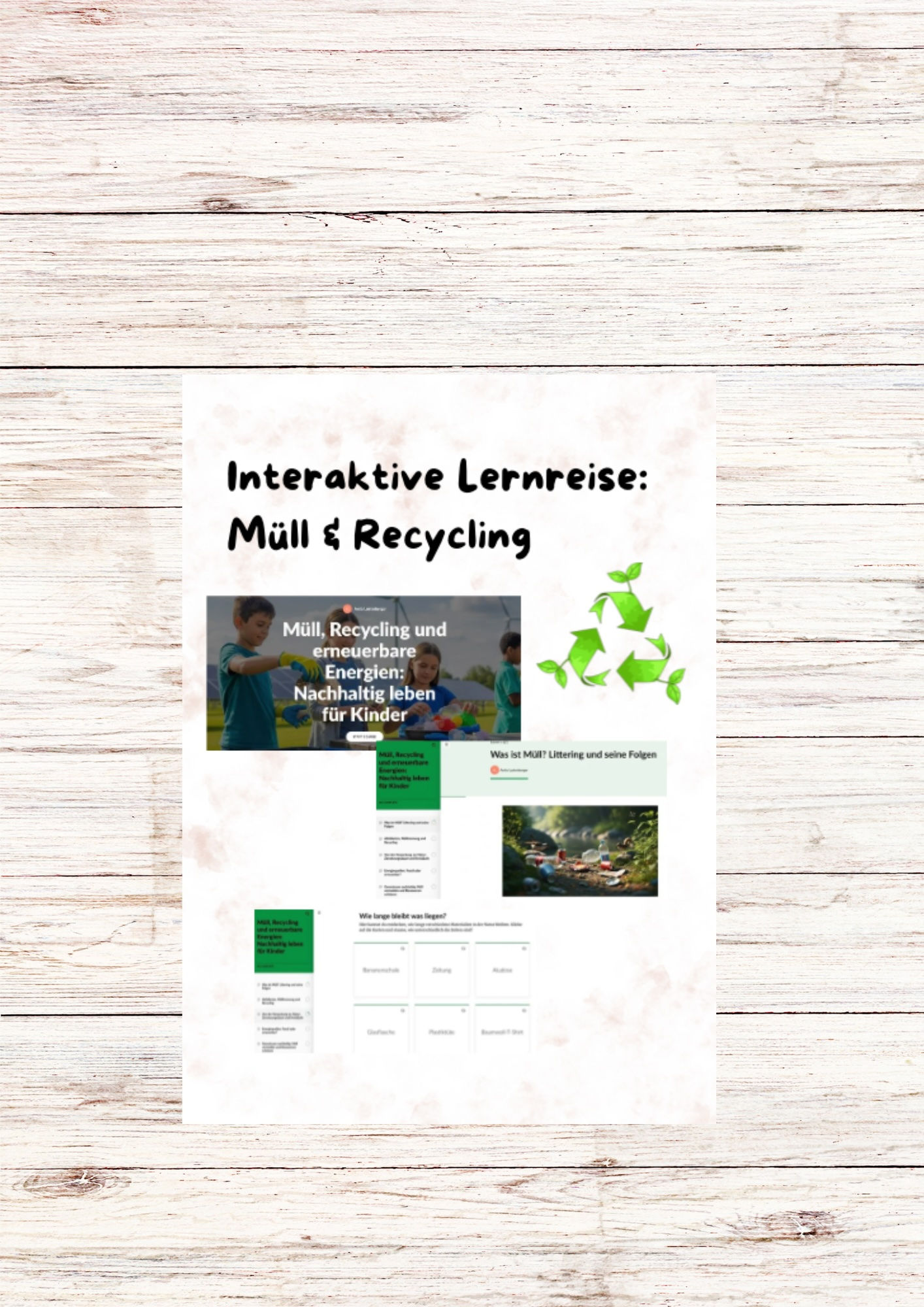 Interaktive Lernreise: Müll & Recycling