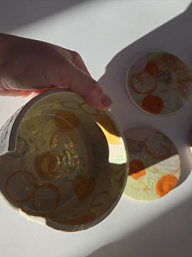 Thumbnail: Set of Six Coasters and Holder 