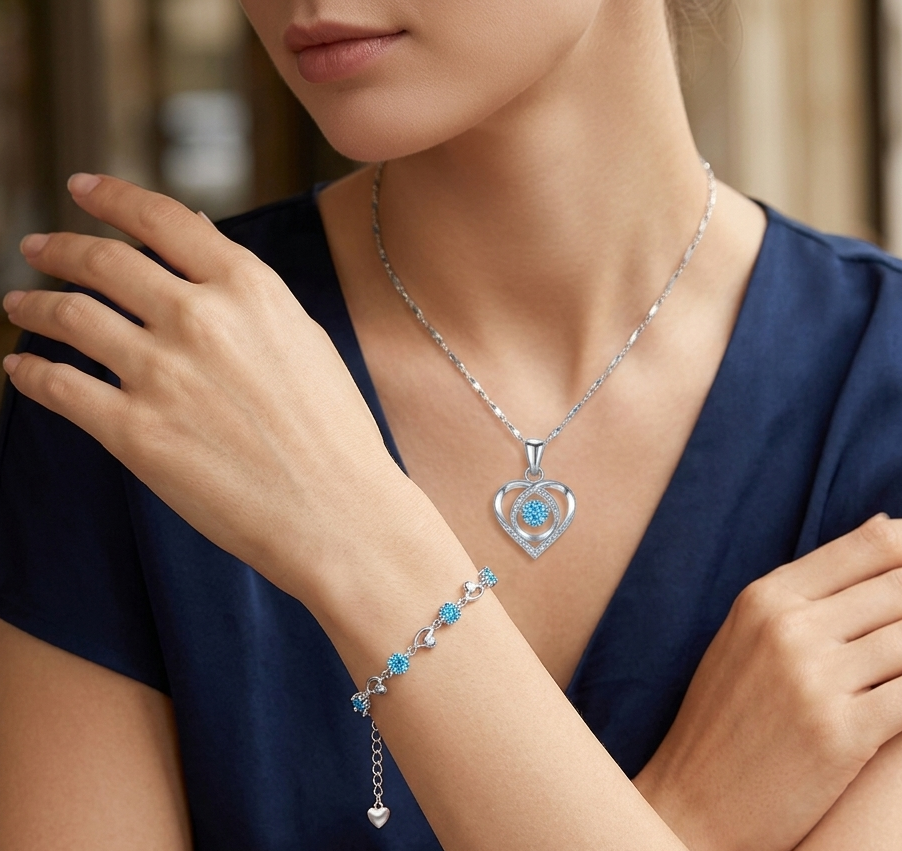 Celestial Heart Jewelry Set