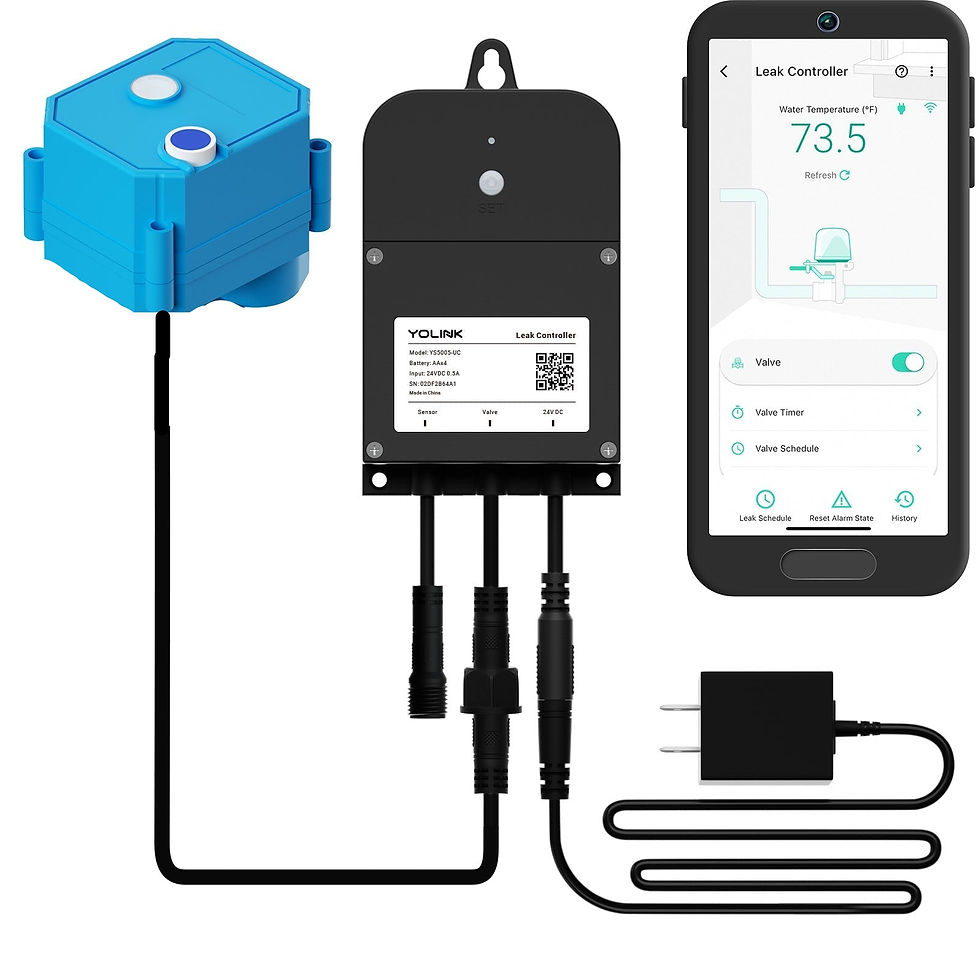 Smart water leak detector system with mobile app