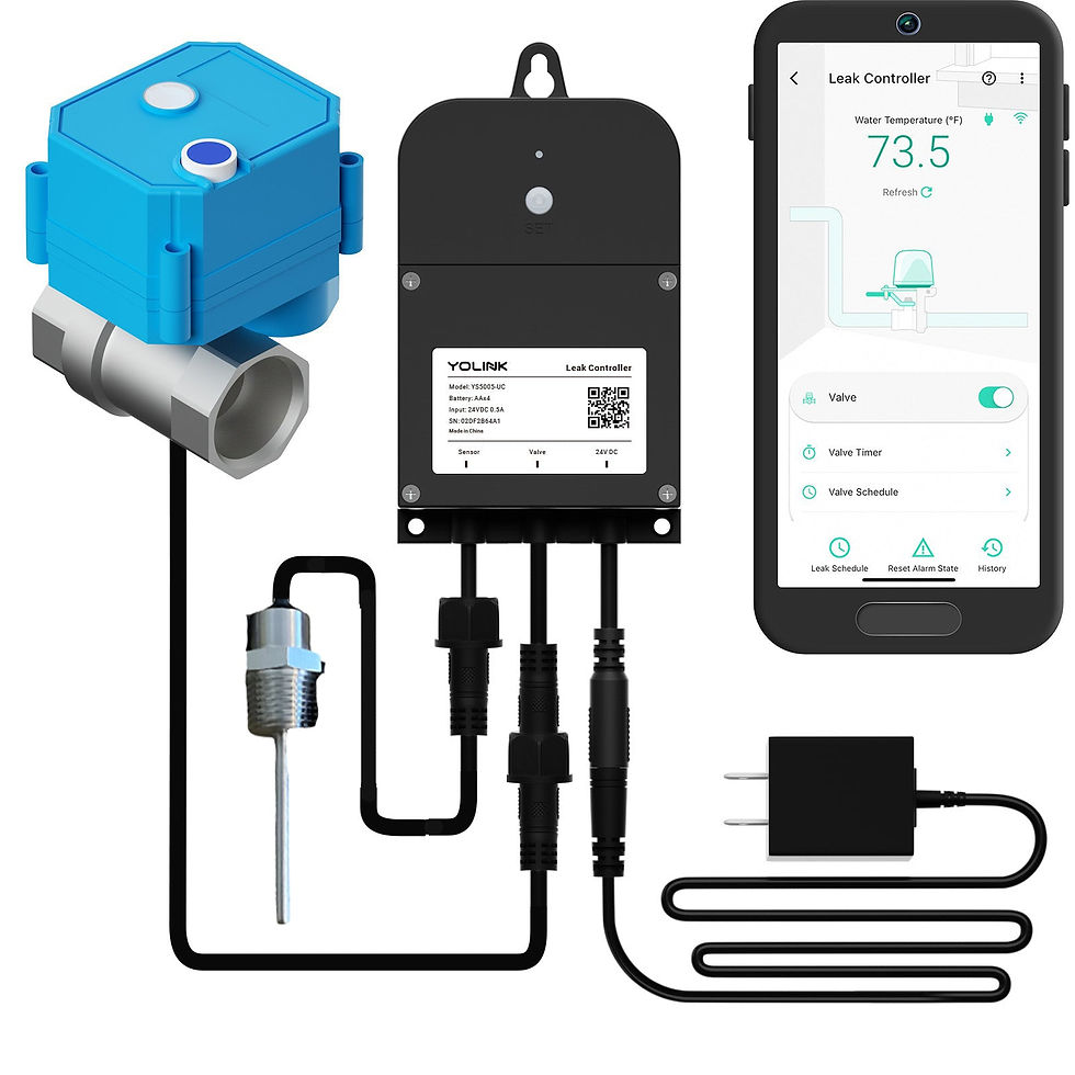 Smart water valve system with app control