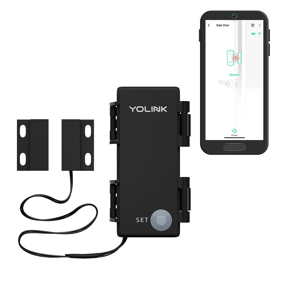 YOLINK smart door sensor with smartphone app