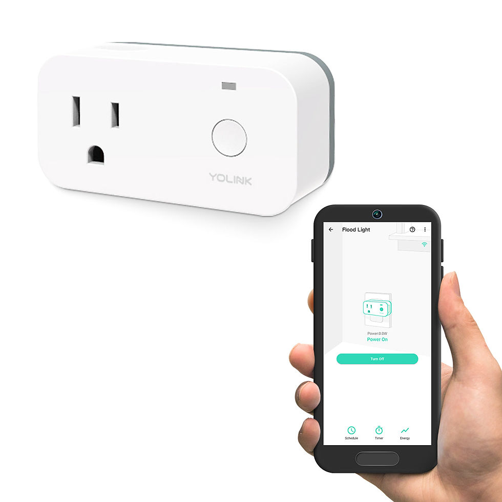 Smart plug controlled via mobile app