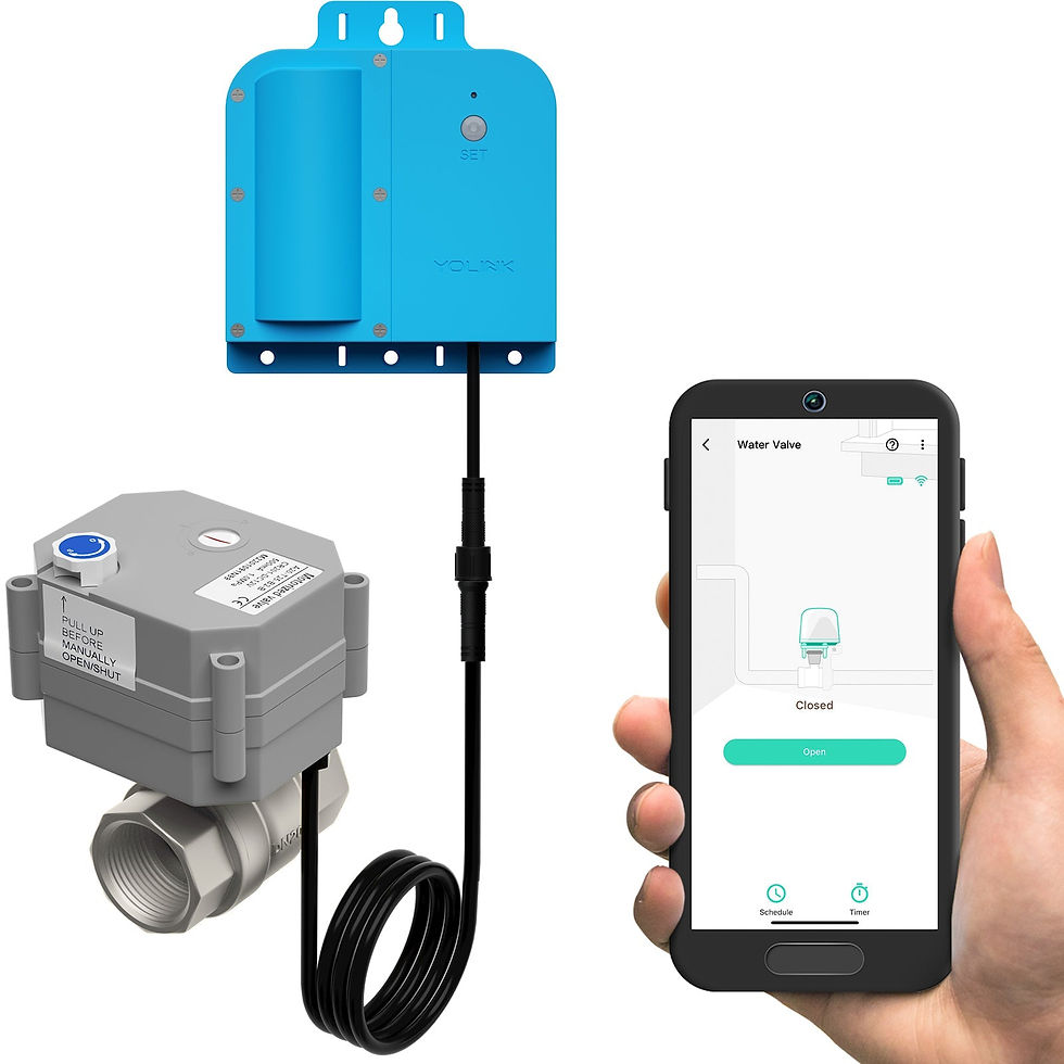 Smart water valve with app control