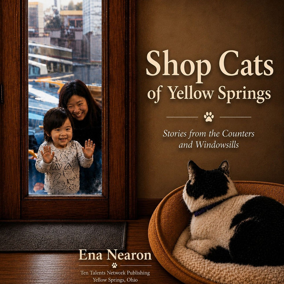 A Sunday Reading with Ena Nearon - Shop Cats of Yellow Springs