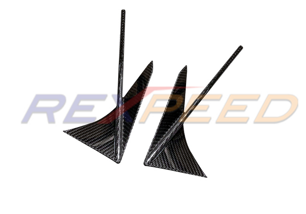 Rexpeed Dry Carbon V4 Front Canards GR Supra 2020+